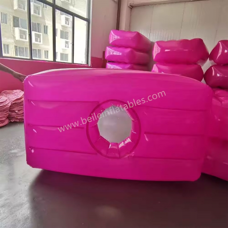 inflatable pink bbl mattress