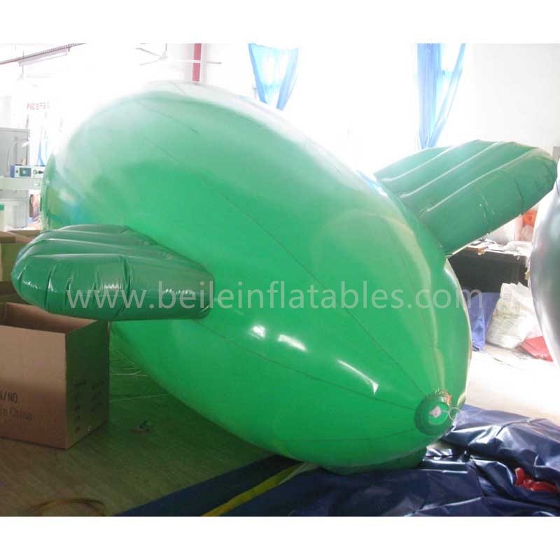 Inflatable green Blimp