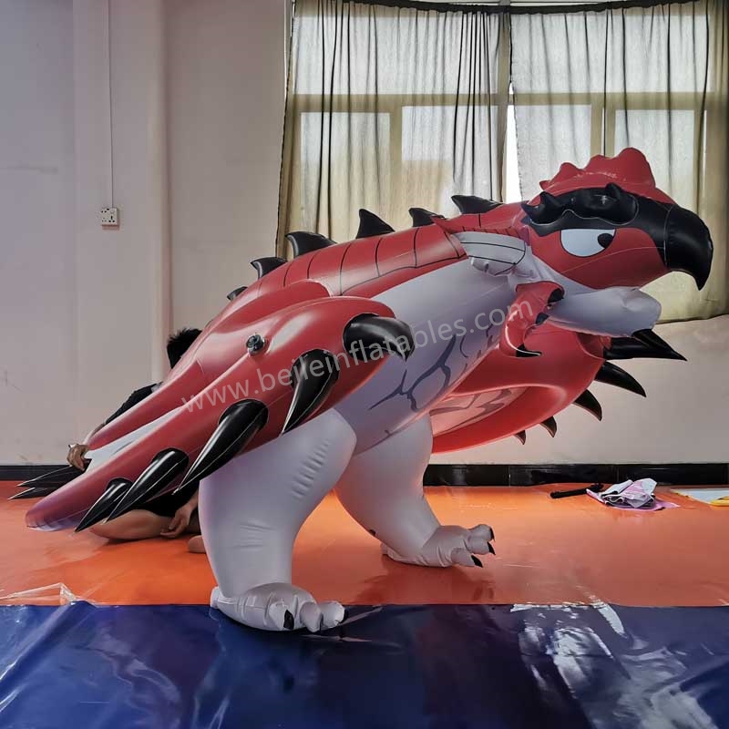 Inflatable male fire dragon