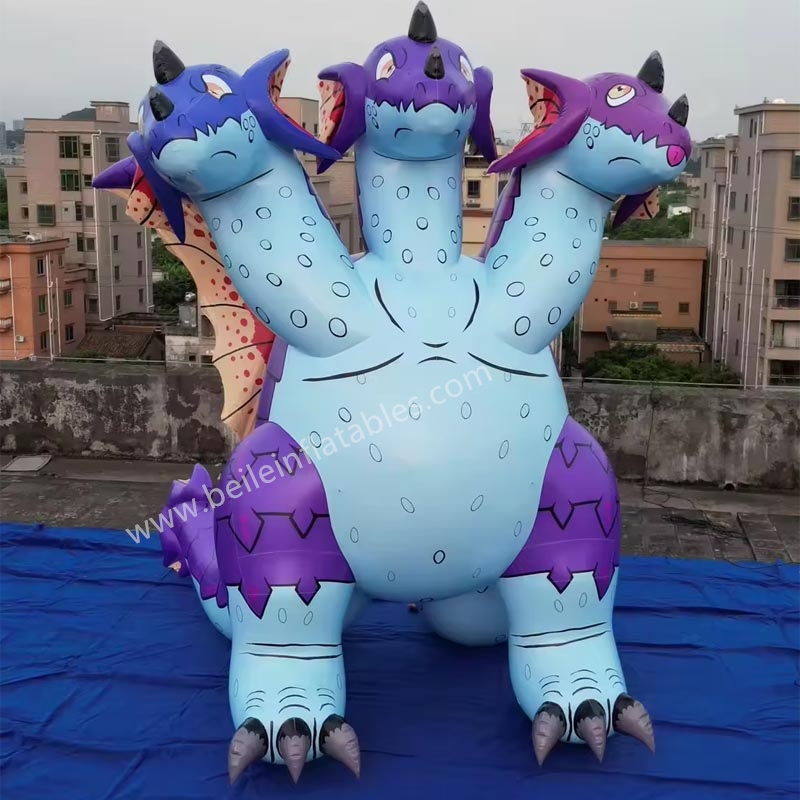 inflatable three-heads dragon