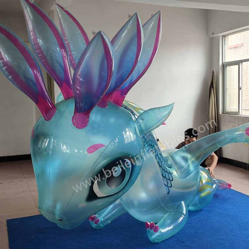 Inflatable clear dragon